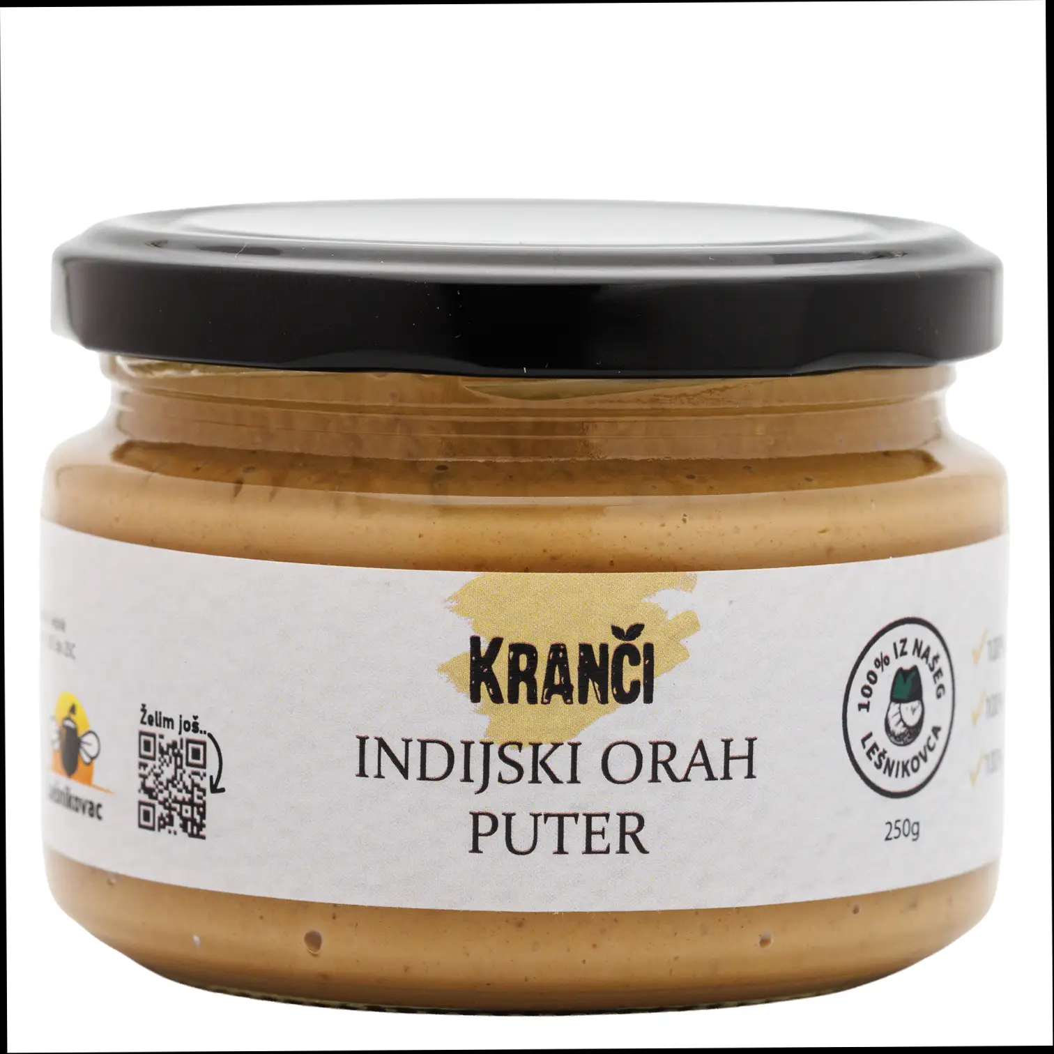 Puter od indijskog oraha 100% – kremasti namaz od pečenih indijskih oraha